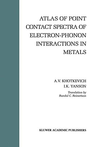 Atlas of Point Contact Spectra of Electron-Phonon Interactions in Metals - Khotkevich, A.V., Yanson, Igor K.