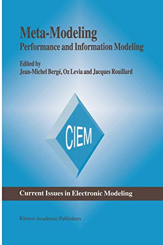 Beispielbild fr Meta-Modeling: Performance and Information Modeling (Current Issues in Electronic Modeling) zum Verkauf von Basi6 International