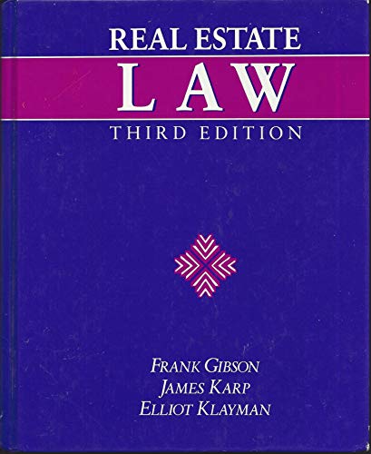 Real Estate Law (9780793101214) by Frank F. Gibson