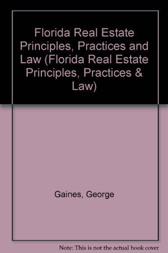 9780793103157: Florida Real Estate Principles, Practices and Law (Florida Real Estate Principles, Practices & Law)