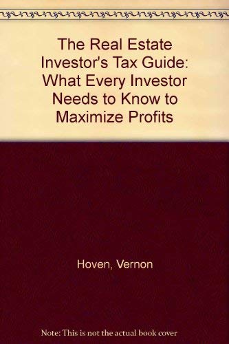 Imagen de archivo de The Real Estate Investor's Tax Guide: What Every Investor Needs to Know to Maximize Profits a la venta por HPB-Red