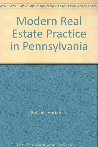 Stock image for Modern Real Estate Practice in Pennsylvania for sale by ThriftBooks-Atlanta