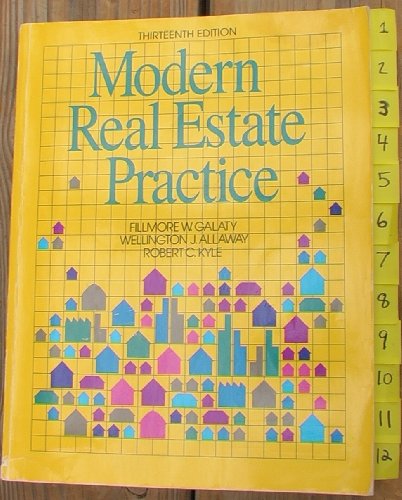 Imagen de archivo de Modern Real Estate Practice - 13th Edition (ISBN 0793107040) a la venta por HPB-Red