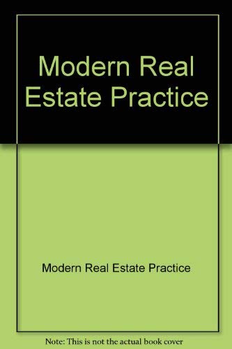 Beispielbild fr Modern Real Estate Practice (Paperback, 1993) zum Verkauf von The Yard Sale Store