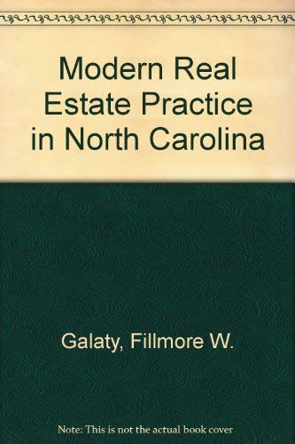 Beispielbild fr Modern Real Estate Practice in North Carolina zum Verkauf von Aaron Books