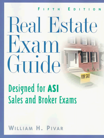 Imagen de archivo de Real Estate Exam Guide: Designed for Asi Sales and Broker Exams a la venta por Ergodebooks