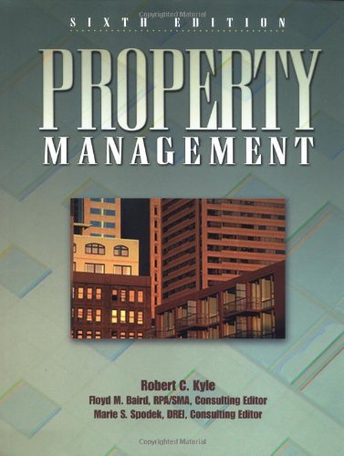 Imagen de archivo de Property Management a la venta por HPB-Red