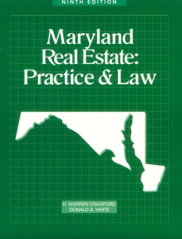 Stock image for Maryland Real Estate: Practice & Law for sale by Wonder Book