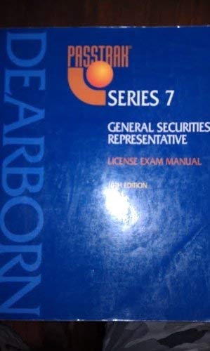 Stock image for Passtrak Series 7: General Securities Representative License Exam Manual for sale by BooksRun