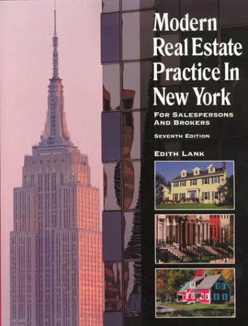 Beispielbild fr Modern Real Estate Practice in New York: Salespersons and Brokers zum Verkauf von SecondSale