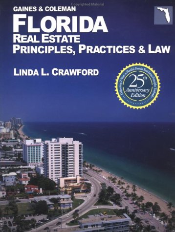 Stock image for Florida Real Estate Principles Practice and Law for sale by Better World Books