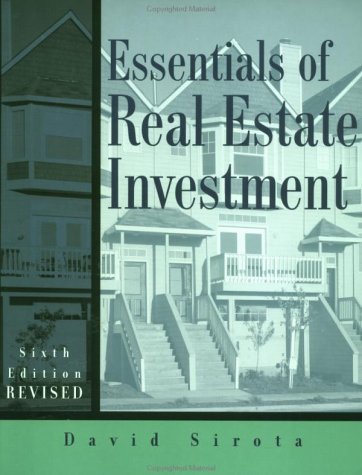 Imagen de archivo de Essentials of Real Estate Investment a la venta por Wonder Book