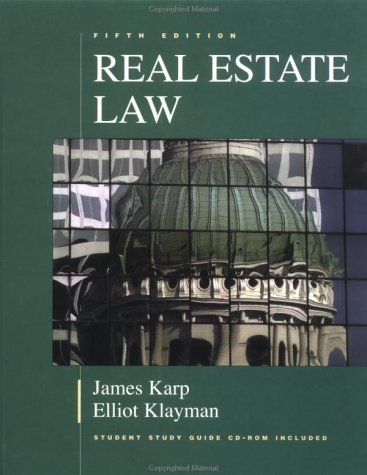 9780793149568: Real Estate Law (Real Estate Law (Karp, James))