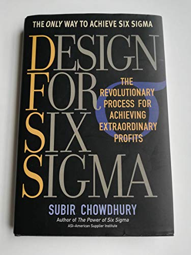 Imagen de archivo de Design for Six Sigma a la venta por Better World Books