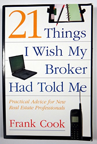 Imagen de archivo de 21 Things I Wish My Broker Had a la venta por SecondSale