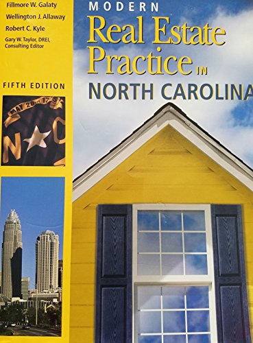 Beispielbild fr Modern Real Estate Practice in North Carolina zum Verkauf von Better World Books