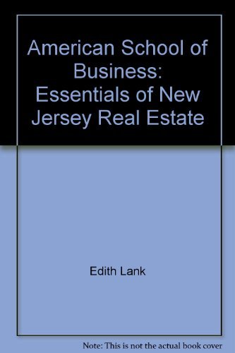 Beispielbild fr American School of Business: Essentials of New Jersey Real Estate zum Verkauf von ThriftBooks-Atlanta