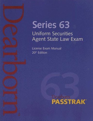 Beispielbild fr Series 63 License Exam Manual zum Verkauf von ThriftBooks-Dallas