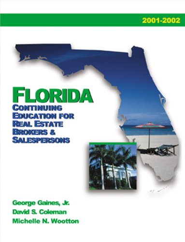 Stock image for Florida Continuing Education for Real Estate Brokers and Salespersons, 2004-2005 Edition for sale by Hastings of Coral Springs