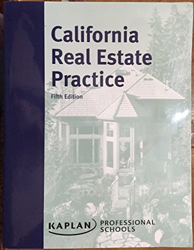 Beispielbild fr California Real Estate Practice zum Verkauf von SecondSale