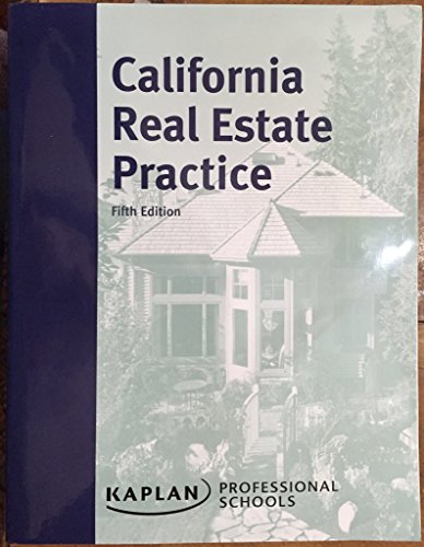 Imagen de archivo de California Real Estate Practice a la venta por ThriftBooks-Dallas