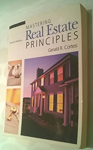 Beispielbild fr Mastering Real Estate Principles zum Verkauf von Better World Books