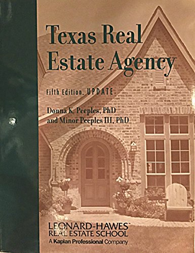 Stock image for Texas Real Estate Agency for sale by HPB-Red