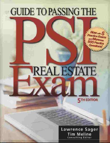 Beispielbild fr Guide to Passing the PSI Real Estate Exam, Fifth Edition zum Verkauf von Wonder Book