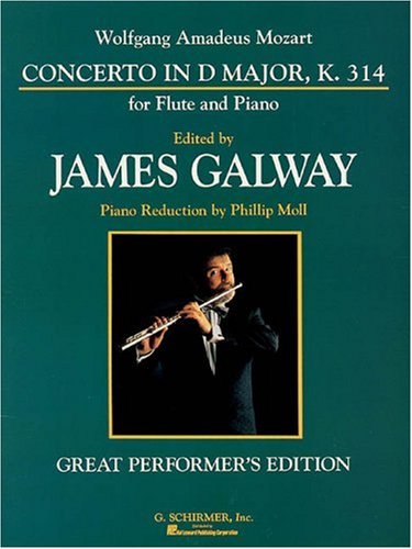 Imagen de archivo de CONCERTO FOR FLUTE IN D MAJOR K314 WITH PIANO REDUCTION JAMES GALWAY SERIES Format: Paperback a la venta por INDOO