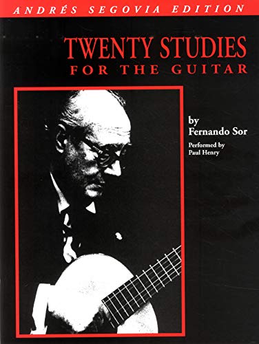 Stock image for Andres Segovia - 20 Studies for Guitar: Book Only for sale by HPB-Diamond