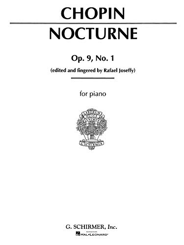 Beispielbild fr NOCTURNE OP9 NO1 PIANO B FLAT MINOR Format: Softcover zum Verkauf von INDOO