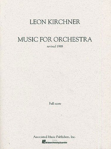 Beispielbild fr Music for Orchestra (1988 Revision): Full Score zum Verkauf von AHA-BUCH GmbH