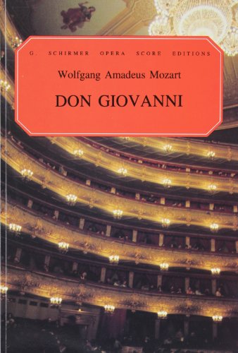 Don Giovanni Paper Italian English Vocal Score By W H
