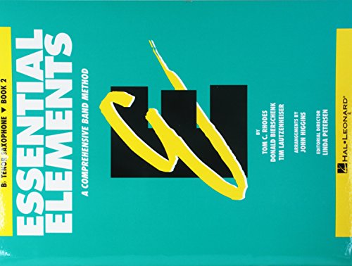 Essential Elements Book 2 - Original Series (Aqua) Tenor Saxophone Book [Soft Cover ] - Tim Rhodes