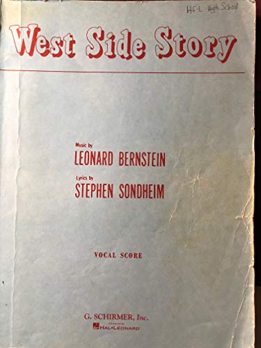 Stock image for West Side Story Vocal Score: A New Musical based on a conception of Jerome Robbins for sale by Burke's Books