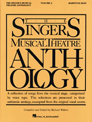 Imagen de archivo de The Singers Musical Theatre Anthology - Volume 2: Baritone/Bass Book Only (Piano-Vocal Series) a la venta por Blue Vase Books