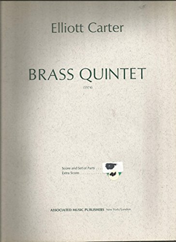 Brass Quintet 1974 (9780793525126) by Carter, E; Carter, Elliott