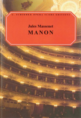 9780793525478: Jules massenet: manon (vocal score)