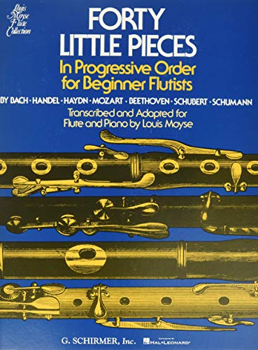 Imagen de archivo de Forty (40) Little Pieces: for Flute & Piano (Louis Moyse Flute Collection) a la venta por Goodwill of Colorado