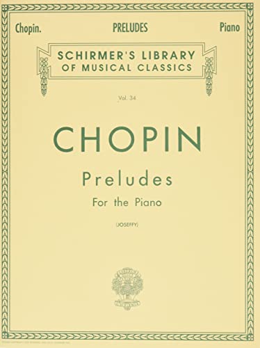 Imagen de archivo de Chopin - Preludes for the Piano, Vol. 34 a la venta por Reliant Bookstore