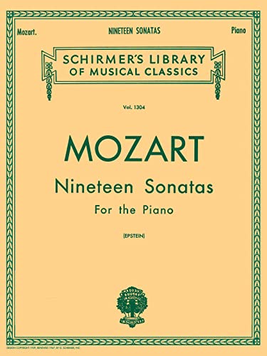 Stock image for Mozart 19 Sonatas - Complete: Piano Solo (Schirmer's Library of Musical Classics, Vol. 1304) for sale by Alien Bindings