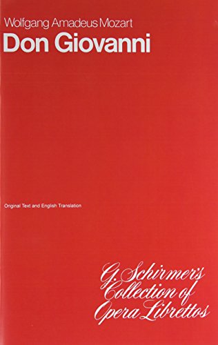 9780793526093: W.a. mozart: don giovanni (libretto) livre sur la musique: Opera Libretto