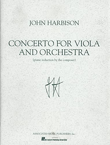 Imagen de archivo de CONCERTO FOR VIOLA AND ORCHESTRA PIANO REDUCTION Format: Paperback a la venta por INDOO