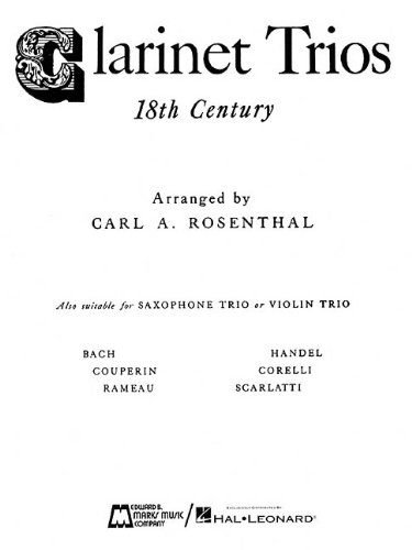 Imagen de archivo de Clarinet Trios of the 18th Century: Score and Parts a la venta por Ergodebooks