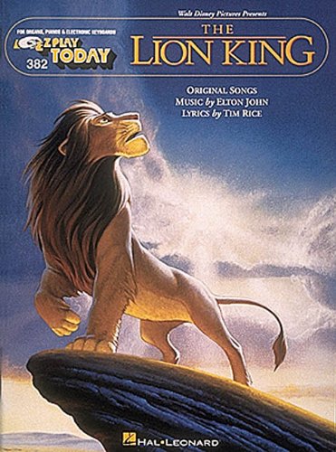 Imagen de archivo de Disney's The Lion King: E-Z Play Today Volume 382 a la venta por Ergodebooks
