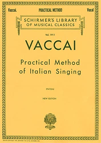 Imagen de archivo de Practical Method of Italian Singing: For High Soprano a la venta por Ergodebooks