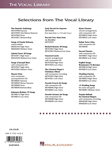 9780793546336: English Songs: Renaissance to Baroque: The Vocal Library Low Voice