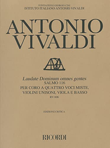 9780793547432: Laudate Dominum omnes gentes RV606: Critical Edition Score