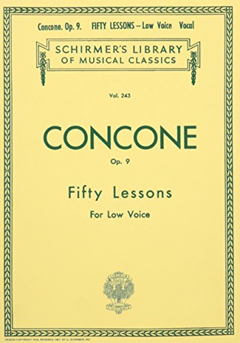 Imagen de archivo de Fifty Lessons for the Low Voice: Op. 9 a la venta por Ergodebooks