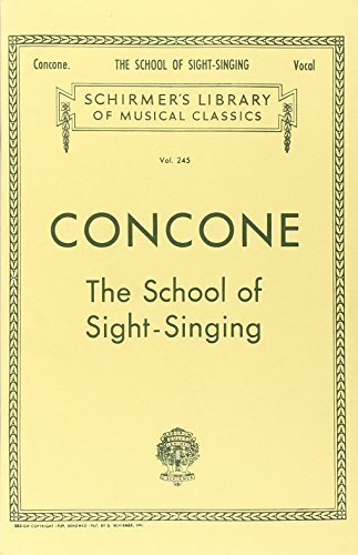 9780793551026: Concone - School of Sight-Singing: Vocal